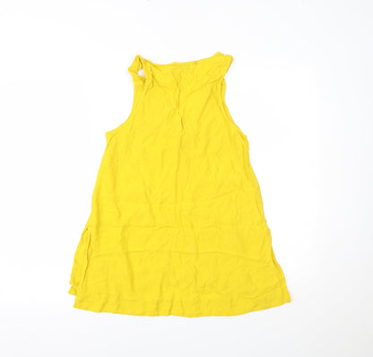 Womens UK Size 6 Topshop Yellow Camisole Tank