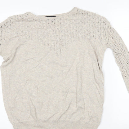 Boohoo Womens Grey   Cropped T-Shirt Size 8