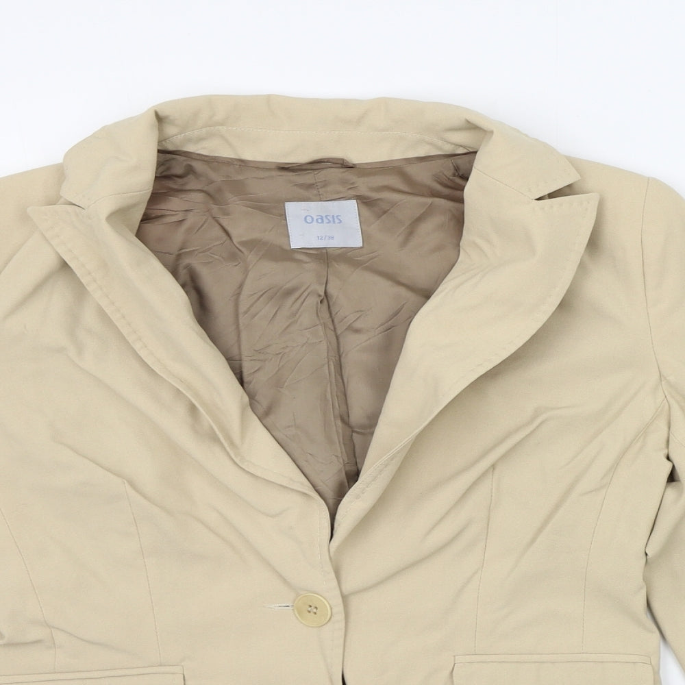 Oasis Womens Beige   Jacket Blazer Size 12