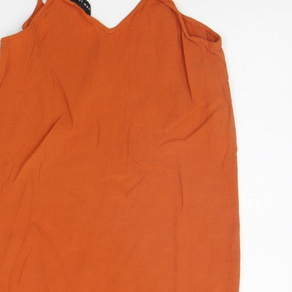 New Look Womens Orange   Basic Tank Size 10