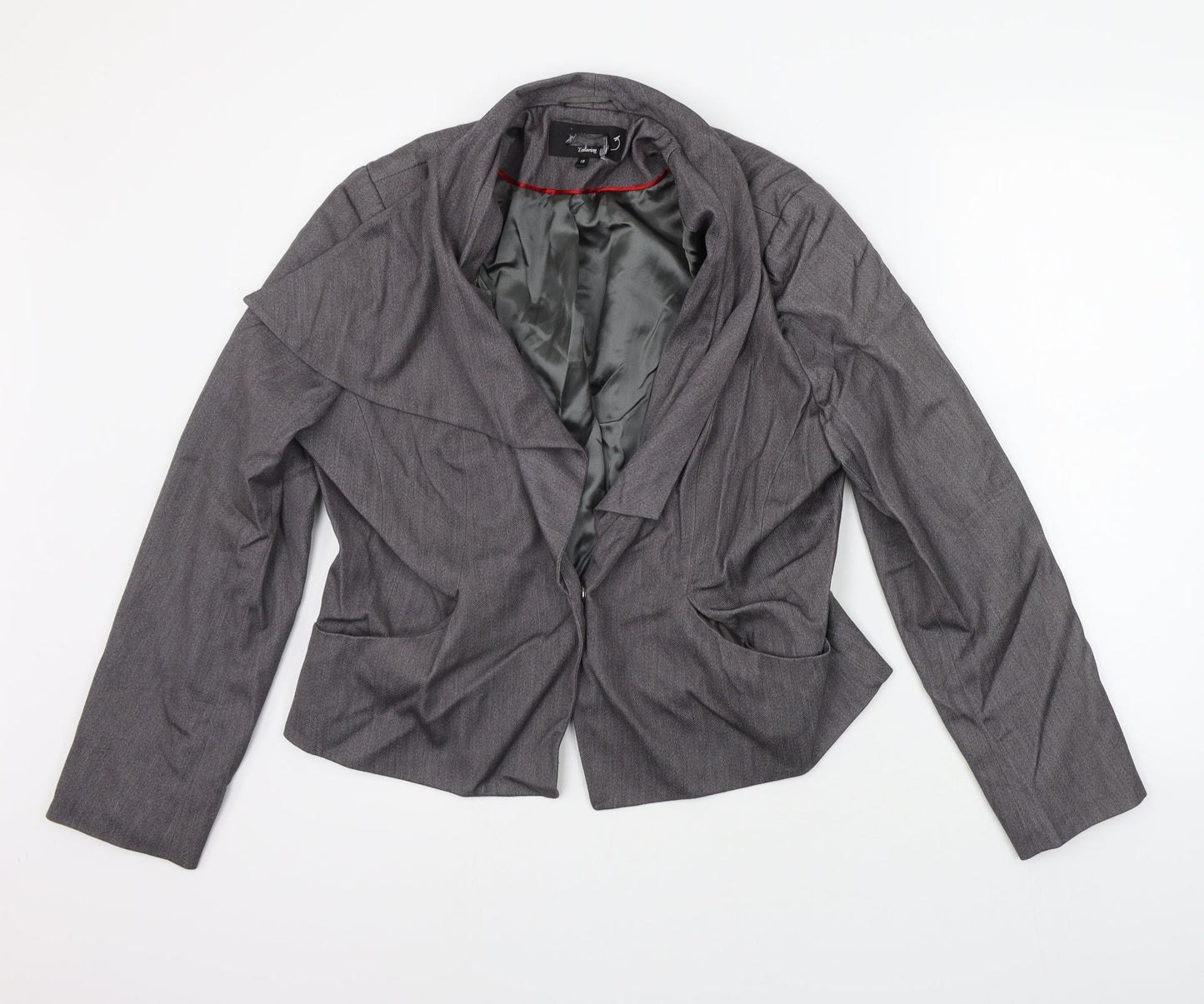 Womens UK Size 18 Preworn Regular Grey Suit Jacket