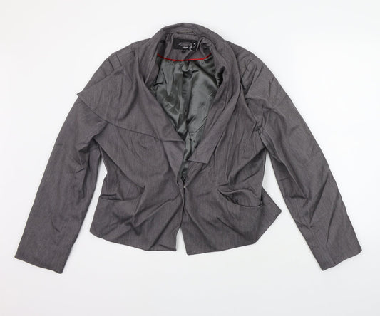 Womens UK Size 18 Preworn Regular Grey Suit Jacket