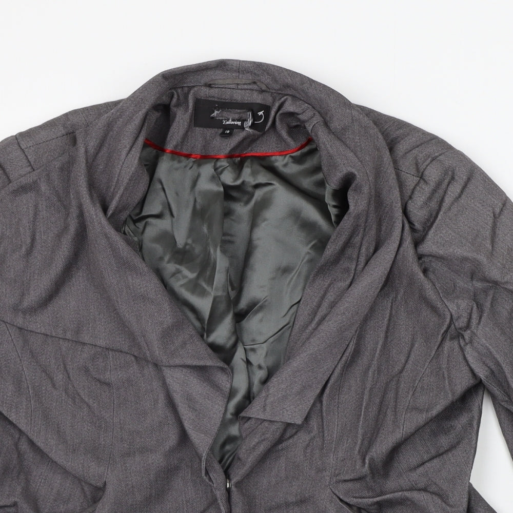 Womens UK Size 18 Preworn Regular Grey Suit Jacket