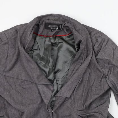 Womens UK Size 18 Preworn Regular Grey Suit Jacket
