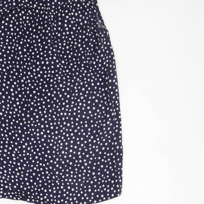 Nutmeg Girls Blue Polka Dot  Basic Button-Up Size 10-11 Years
