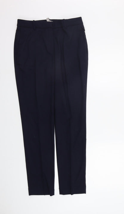 Womens UK Size 10 H&M Regular Fit  Blue Trousers
