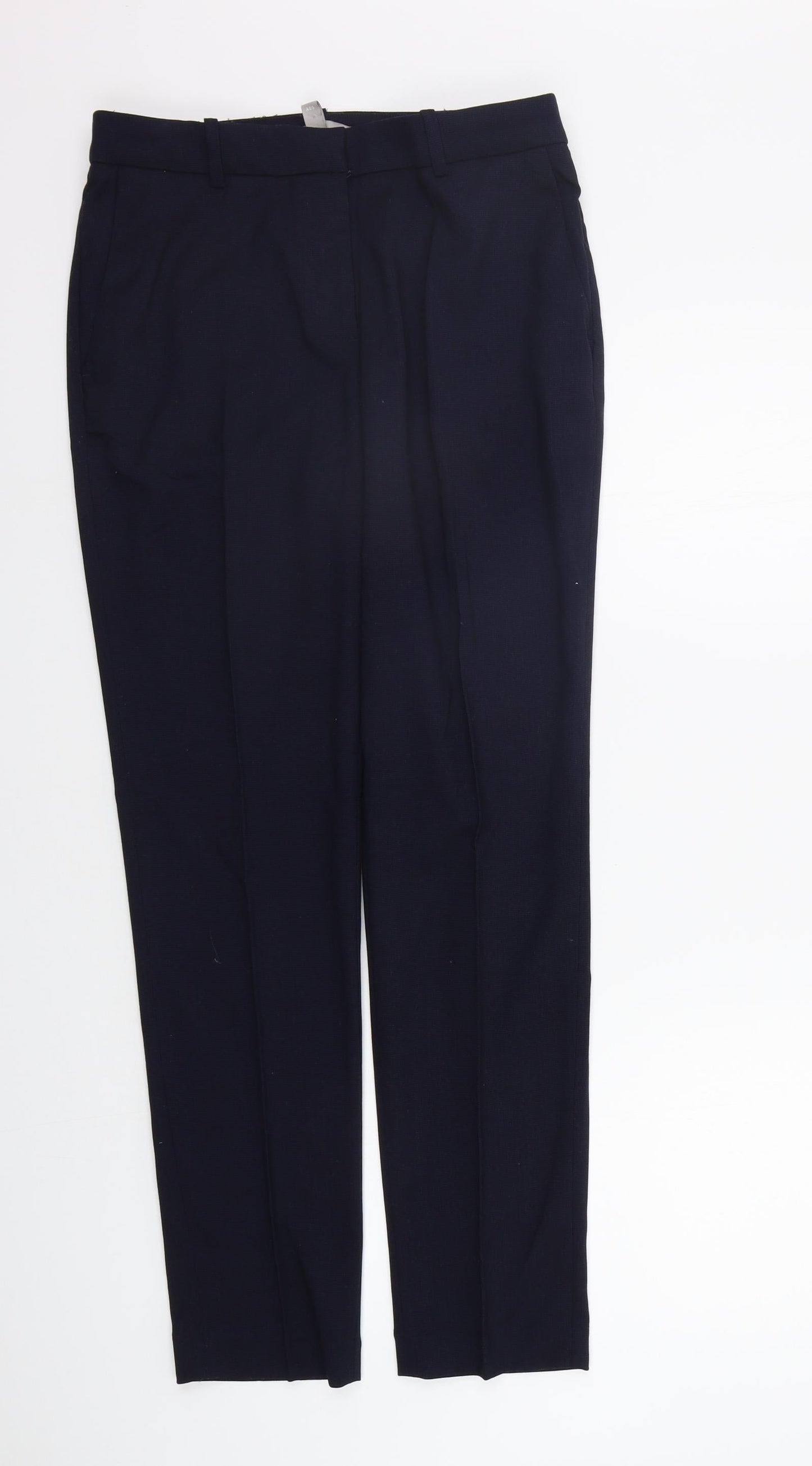 Womens UK Size 10 H&M Regular Fit  Blue Trousers