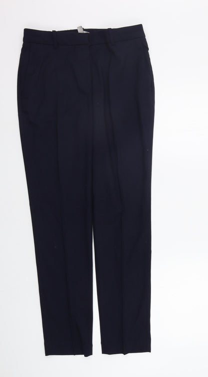 Womens UK Size 10 H&M Regular Fit  Blue Trousers
