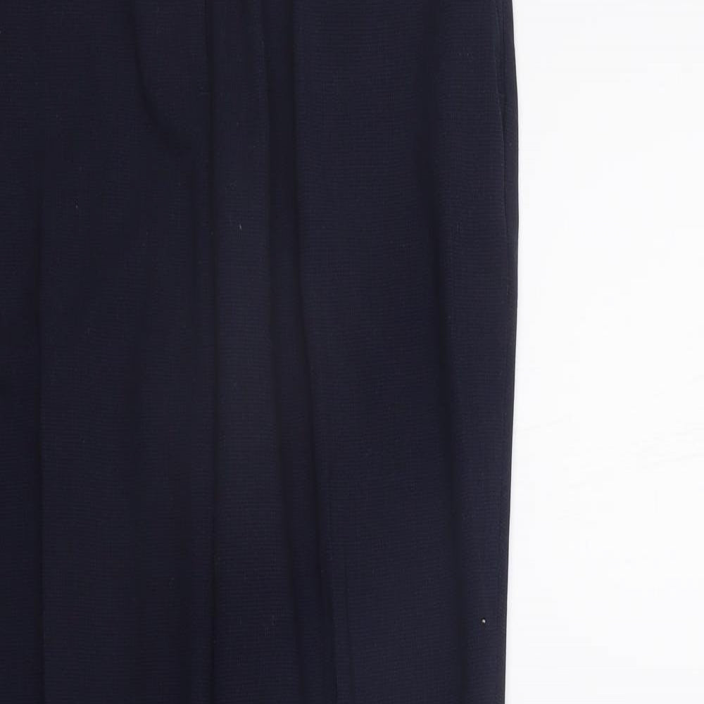 Womens UK Size 10 H&M Regular Fit  Blue Trousers