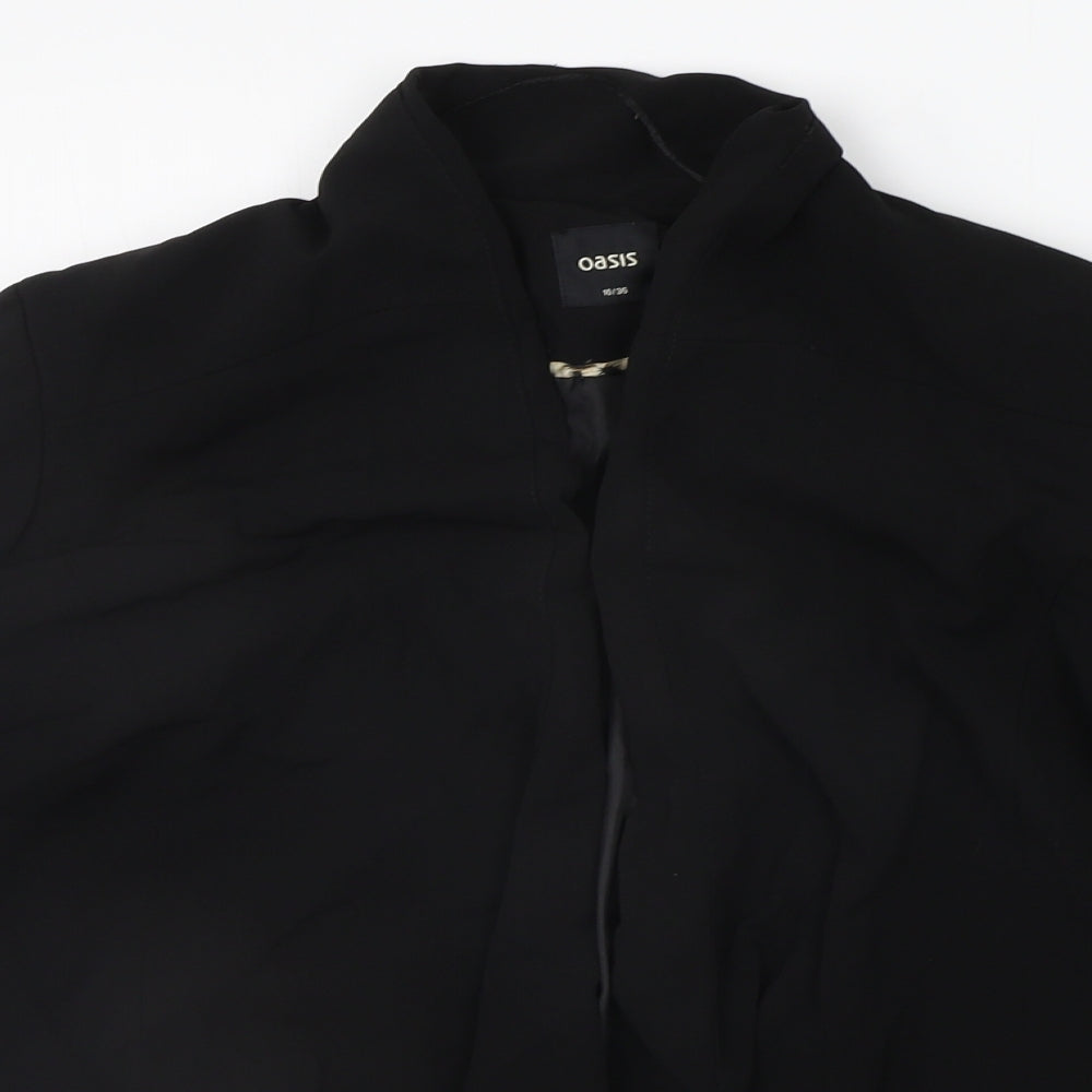 Womens UK Size 10 Oasis Black Jacket