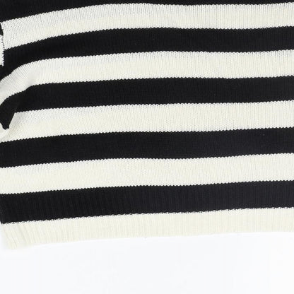 Womens UK Size S Divided Black Pullover Jumper
