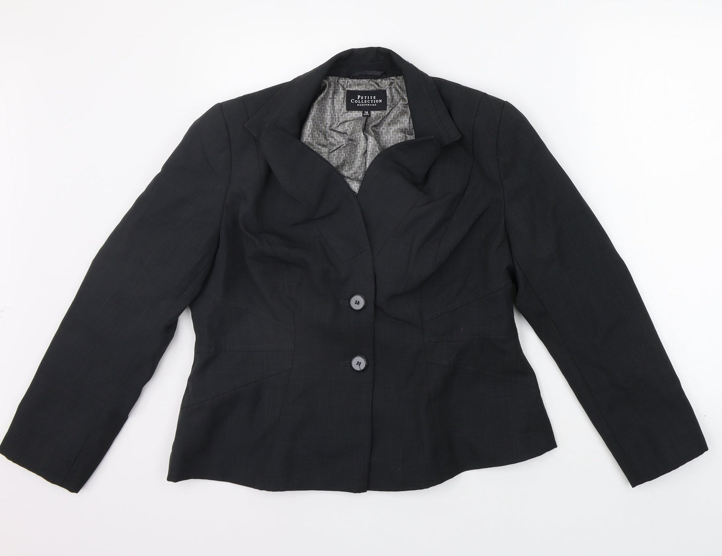 Debenhams Womens Grey   Jacket Suit Jacket Size 16