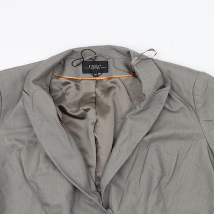 Papaya Womens Grey   Jacket Suit Jacket Size 20