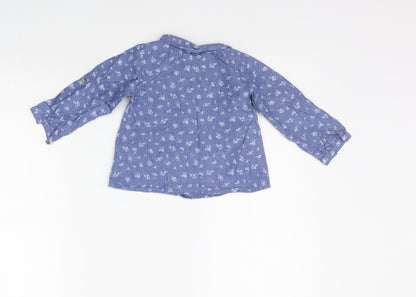 Young Dimension Boys Blue Floral  A-Line  Size 18-24 Months