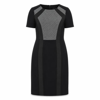 Marks & Spencer Womens Black Geometric  A-Line  Size 12