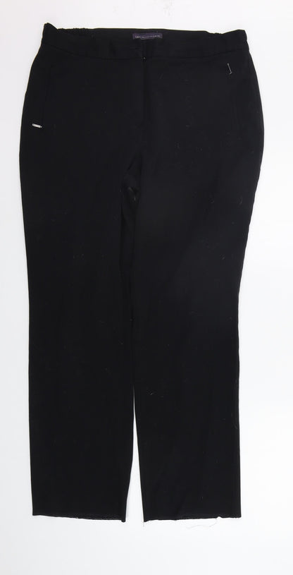Womens UK Size 14 Marks and Spencer Regular Fit  Black Trousers