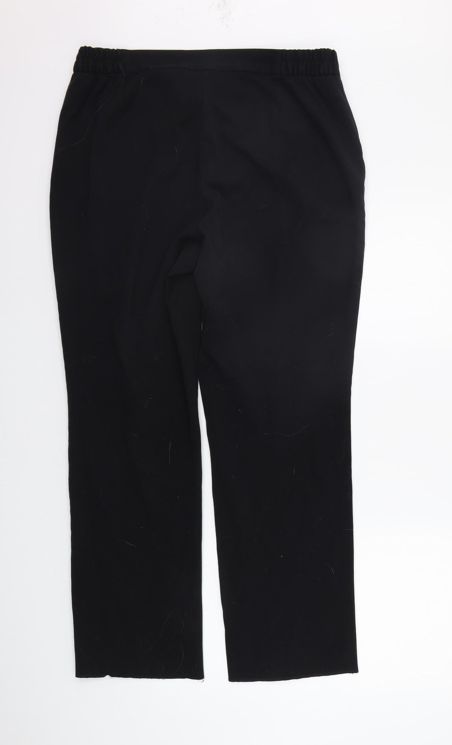 Womens UK Size 14 Marks and Spencer Regular Fit  Black Trousers