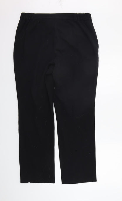 Womens UK Size 14 Marks and Spencer Regular Fit  Black Trousers