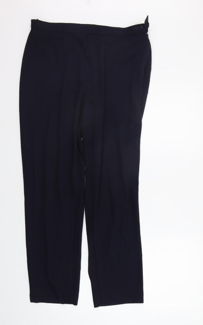 Womens UK Size 16 Marks and Spencer Regular Fit  Blue Trousers