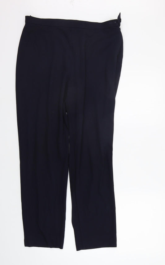 Womens UK Size 16 Marks and Spencer Regular Fit  Blue Trousers