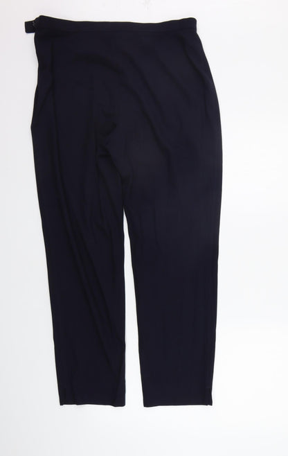 Womens UK Size 16 Marks and Spencer Regular Fit  Blue Trousers