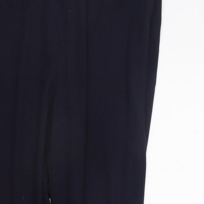 Womens UK Size 16 Marks and Spencer Regular Fit  Blue Trousers