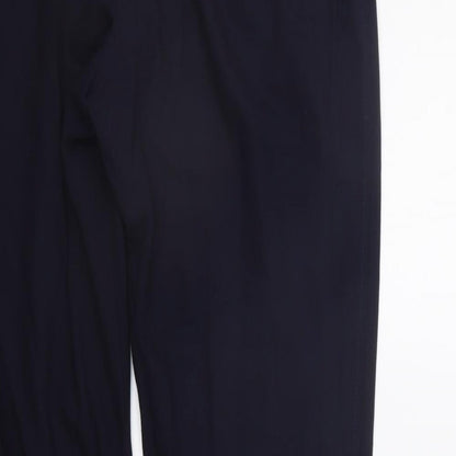 Womens UK Size 16 Marks and Spencer Regular Fit  Blue Trousers