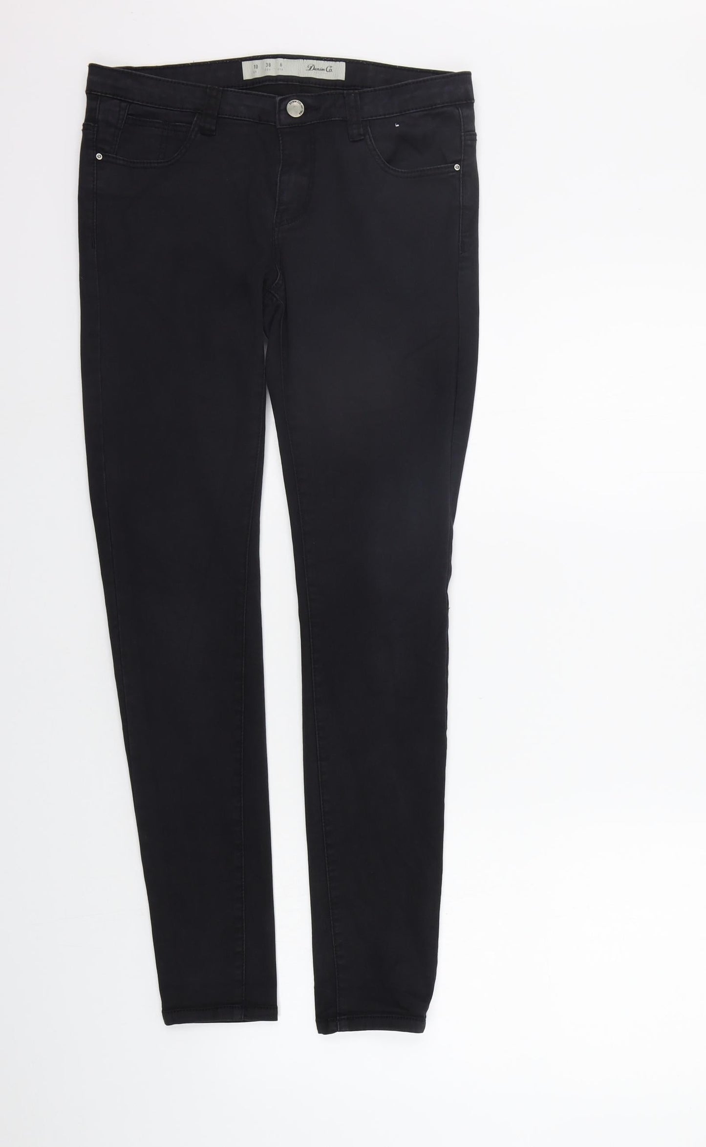 Womens UK Size 10 deniem co Regular Fit Jegging Black Jeans