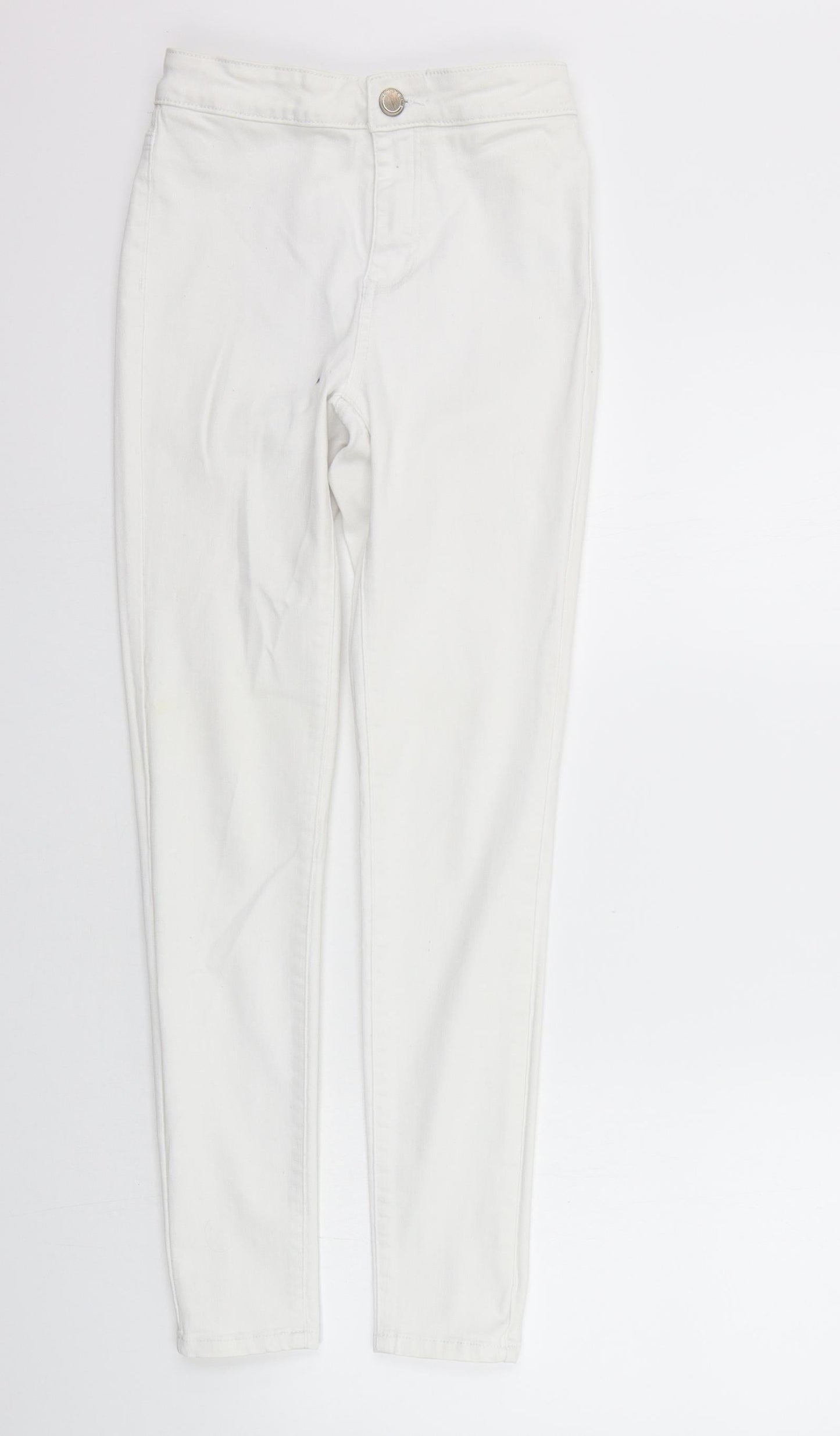 New Look Womens White   Straight Jeans Size 8 L28 in