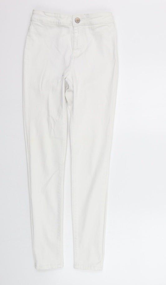New Look Womens White   Straight Jeans Size 8 L28 in
