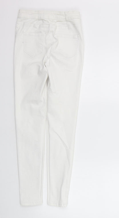 New Look Womens White   Straight Jeans Size 8 L28 in