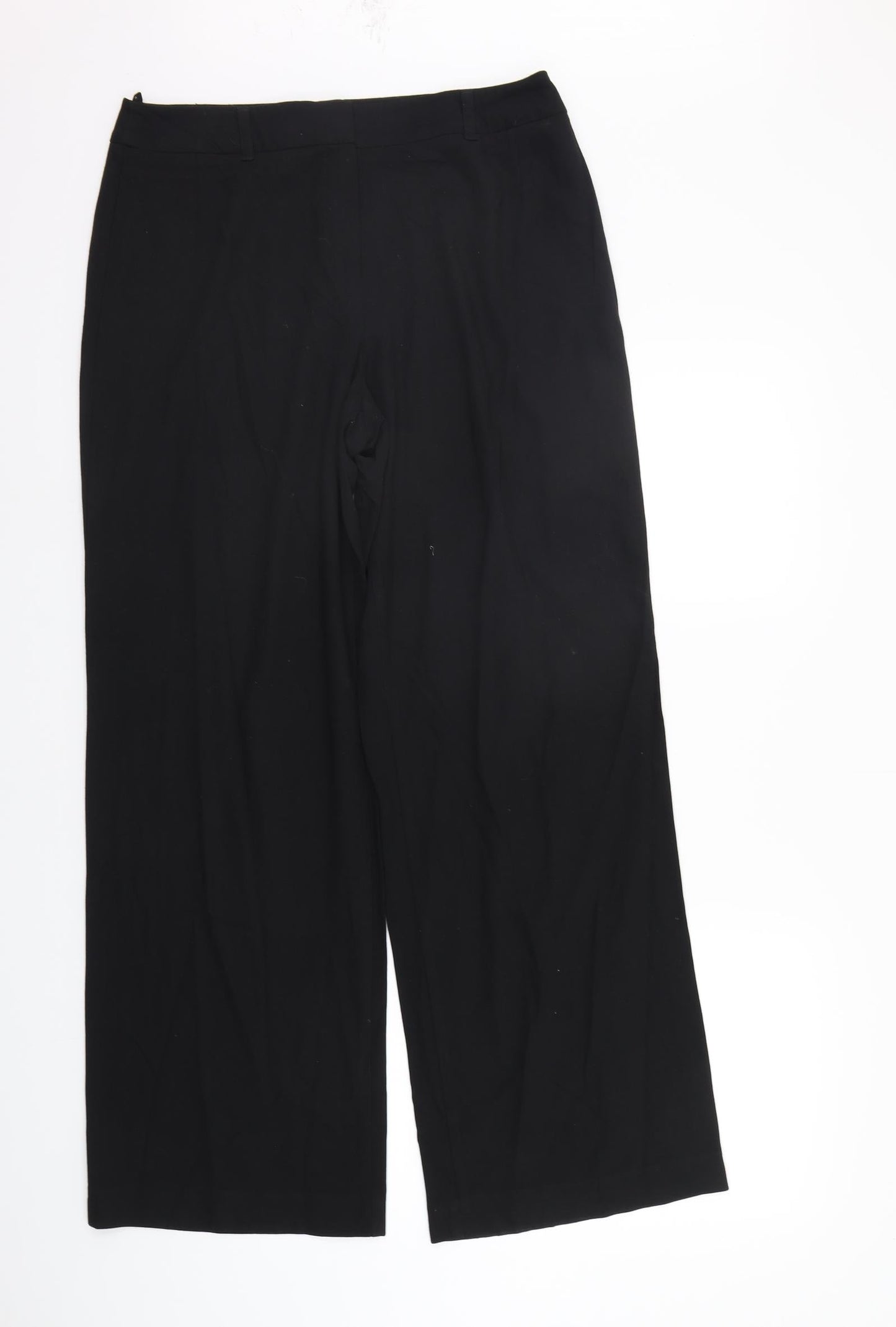 Womens UK Size 14 Marks and Spencer Regular Fit  Black Trousers