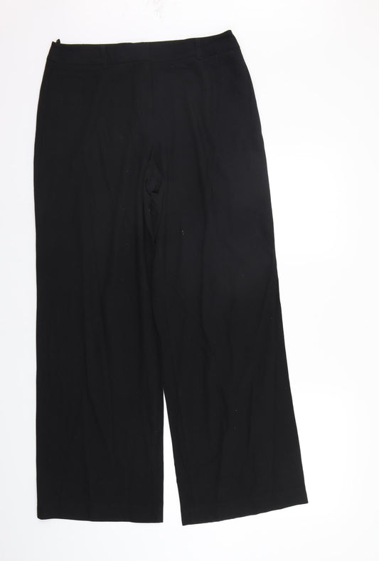 Womens UK Size 14 Marks and Spencer Regular Fit  Black Trousers