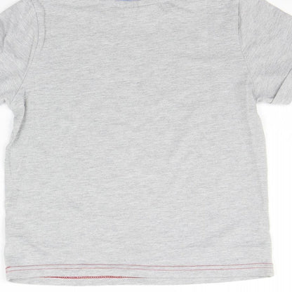 George Girls Grey   Basic T-Shirt Size 7-8 Years  - lego