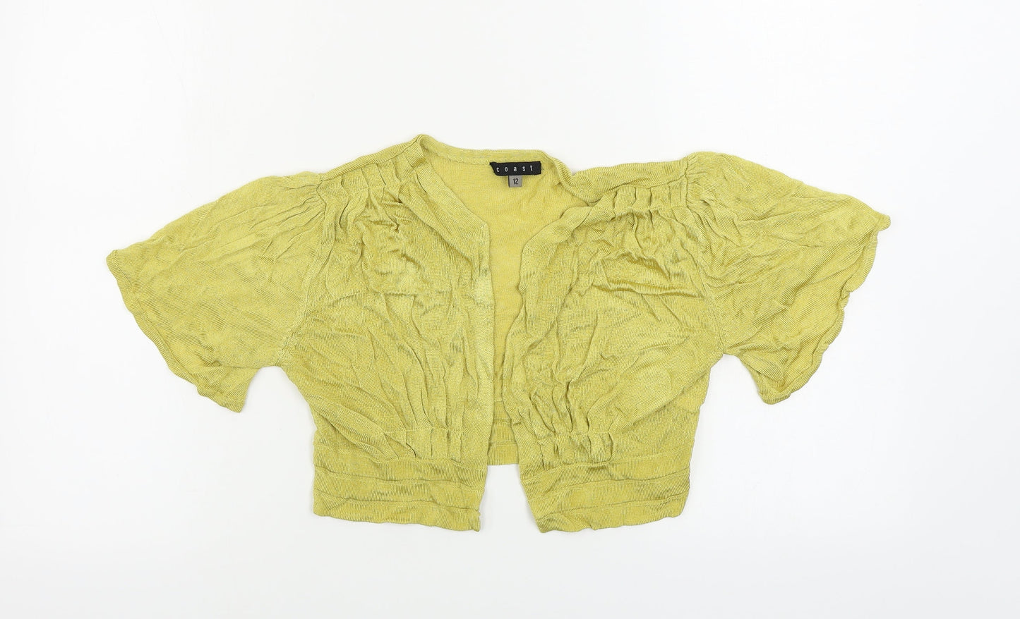 Coast Womens Yellow   Cardigan Jumper Size 12