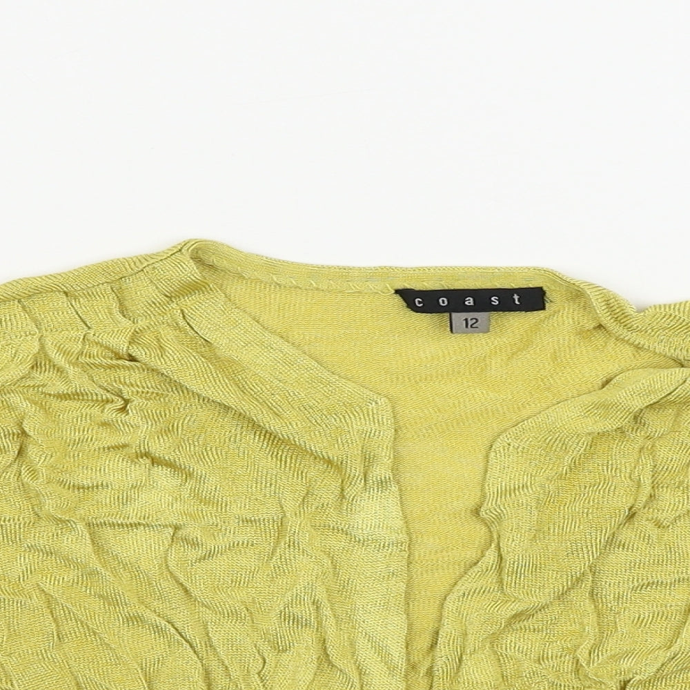 Coast Womens Yellow   Cardigan Jumper Size 12