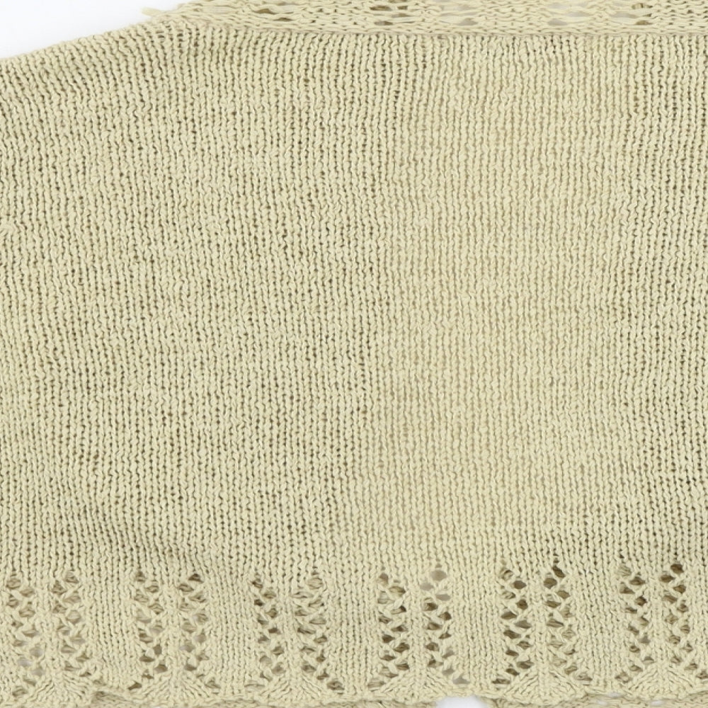 Womens UK Size 14 Papaya Beige Cardigan Jumper
