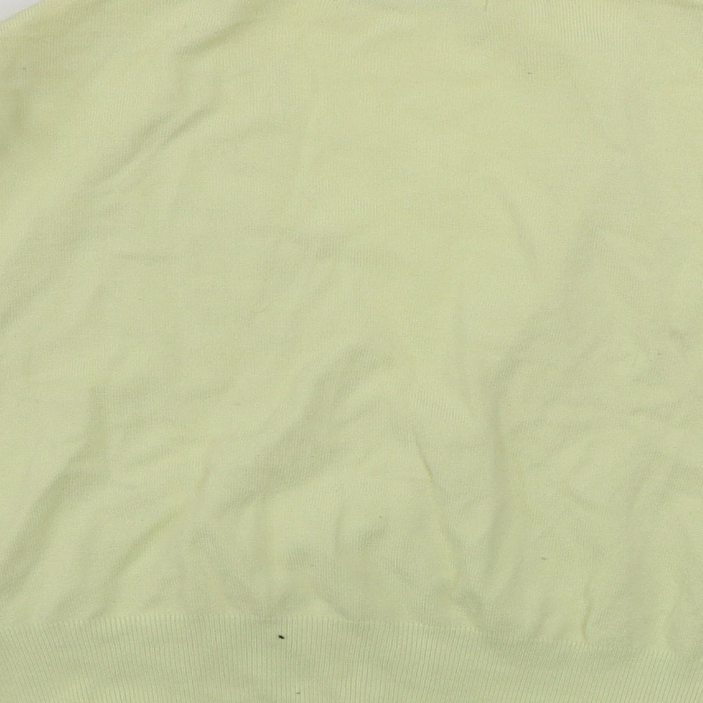 AMARANTO Womens Yellow   Cardigan Jumper Size 14