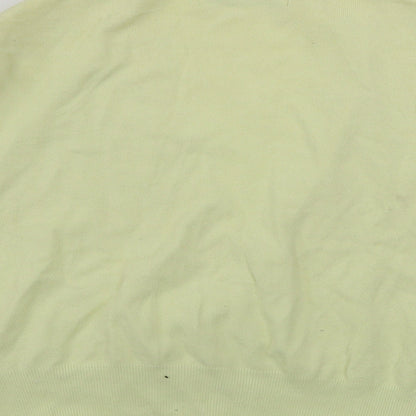 AMARANTO Womens Yellow   Cardigan Jumper Size 14