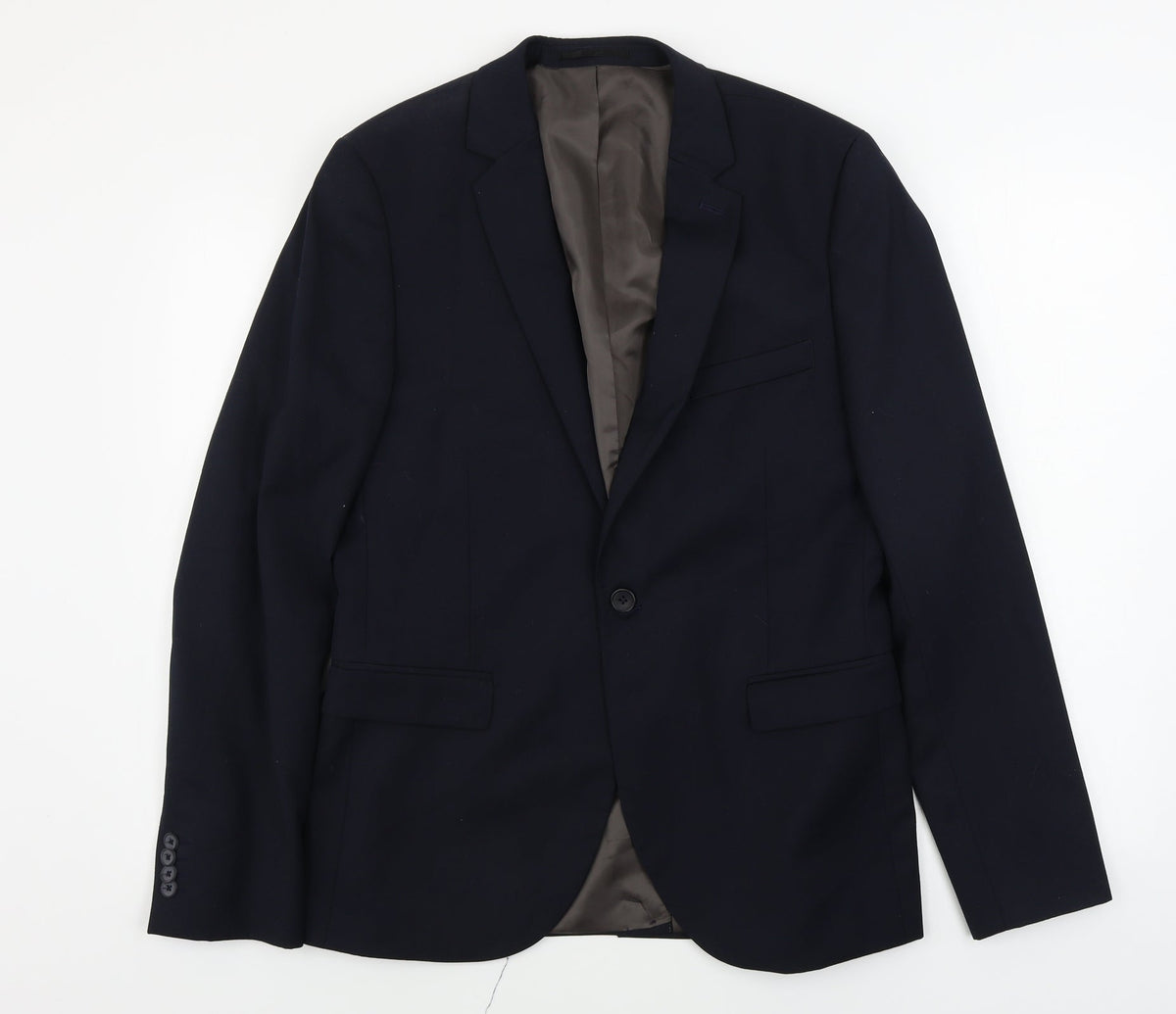 Mens UK Size 40 Topman Regular Blue Suit Jacket