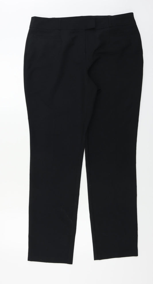Womens UK Size 16 South Regular Fit  Black Trousers