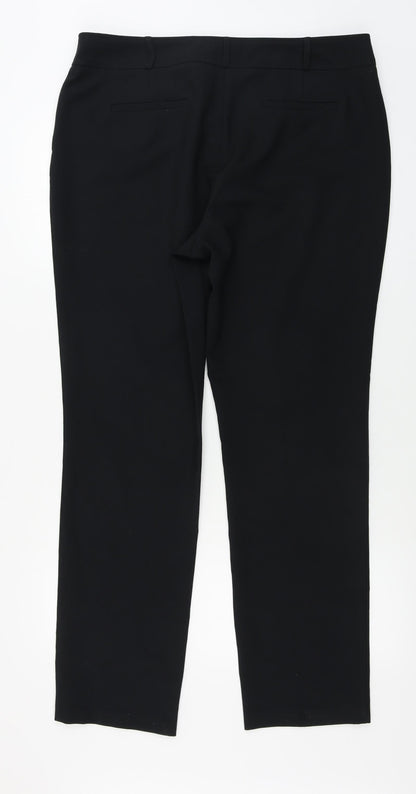 Womens UK Size 16 South Regular Fit  Black Trousers