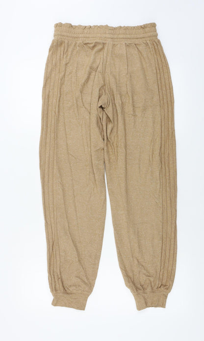 Womens UK Size 8 Marks and Spencer Relaxed Fit Sweatpants Brown Trousers