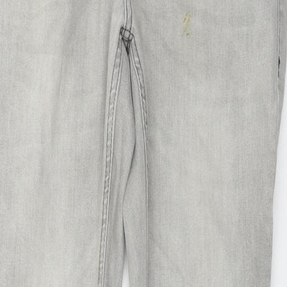 Preworn  Womens Grey   Skinny Jeans Size 32 in L28 in