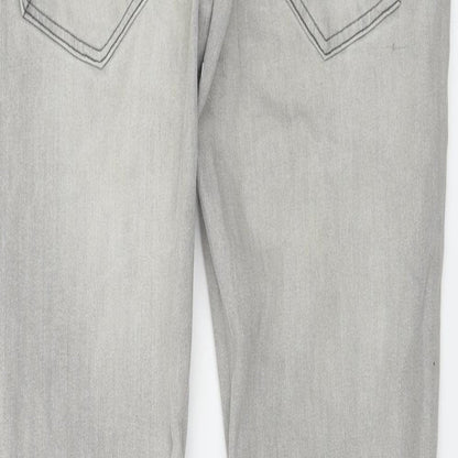 Preworn  Womens Grey   Skinny Jeans Size 32 in L28 in