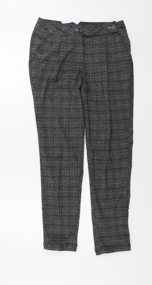 Womens UK Size 10 NEXT Relaxed Fit  Grey Trousers