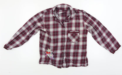Womens UK Size 12 Marks and Spencer Purple Basic Button-Up