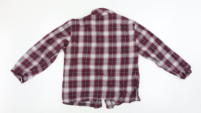 Womens UK Size 12 Marks and Spencer Purple Basic Button-Up