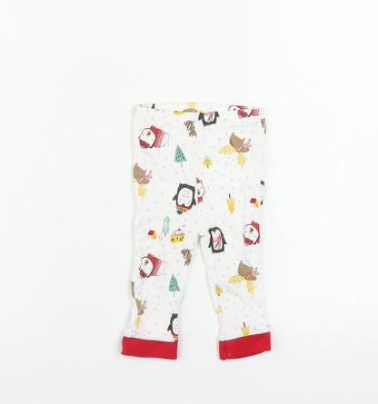 Nutmeg  Boys White   Sweatpants Trousers Size 6-9 Months
