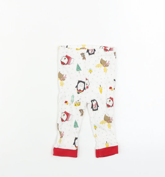 Nutmeg  Boys White   Sweatpants Trousers Size 6-9 Months